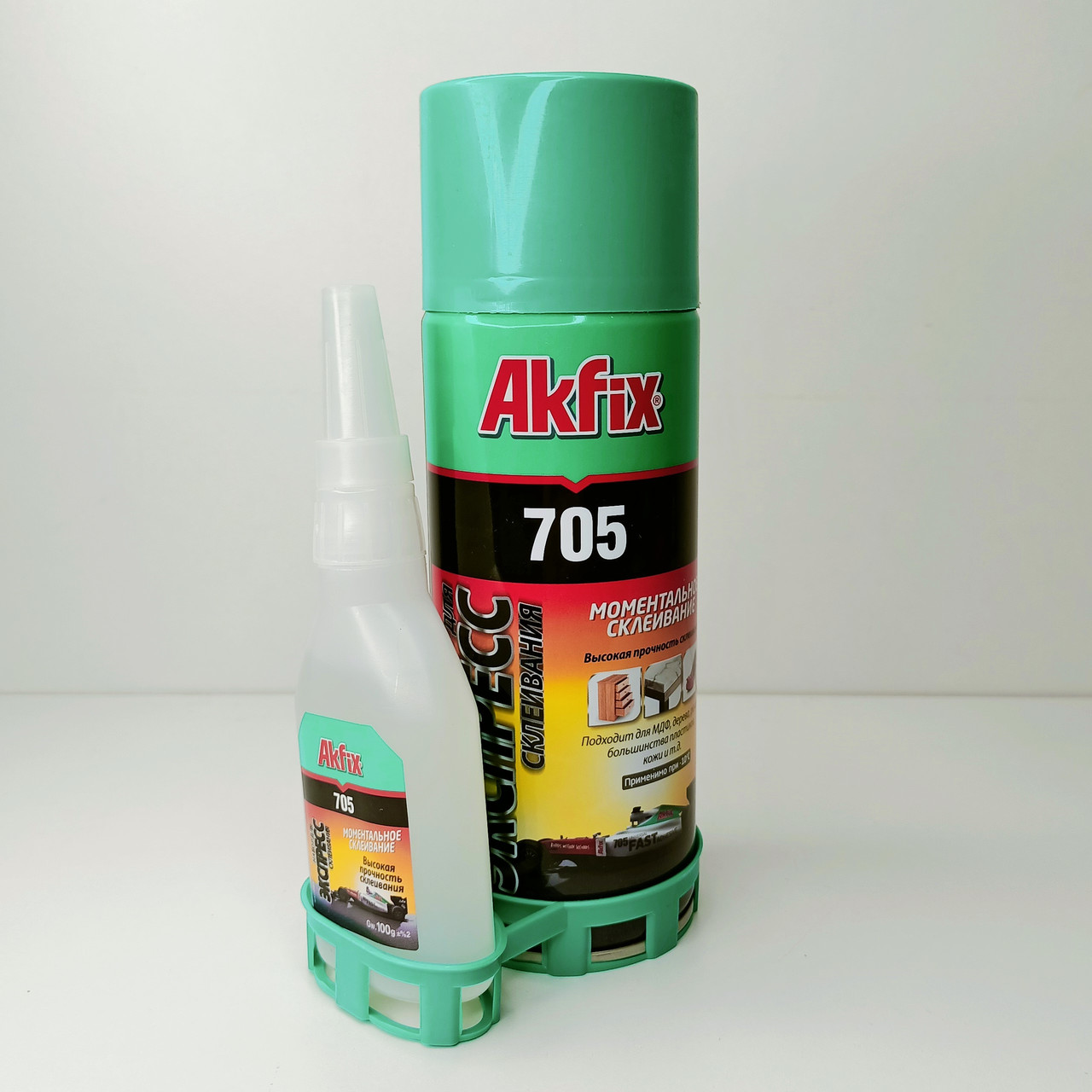 Клей Akfix 705, набор для экспресс склеивания, 400ml - фото 1 - id-p116252262