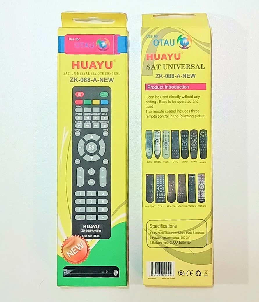 Пульт для DVB-S приёмника OTAU ZK-088-A-NEW HUAYU - фото 3 - id-p116252497