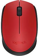 Logitech M171 (910-004641) компьютерлік тінтуір, қызыл