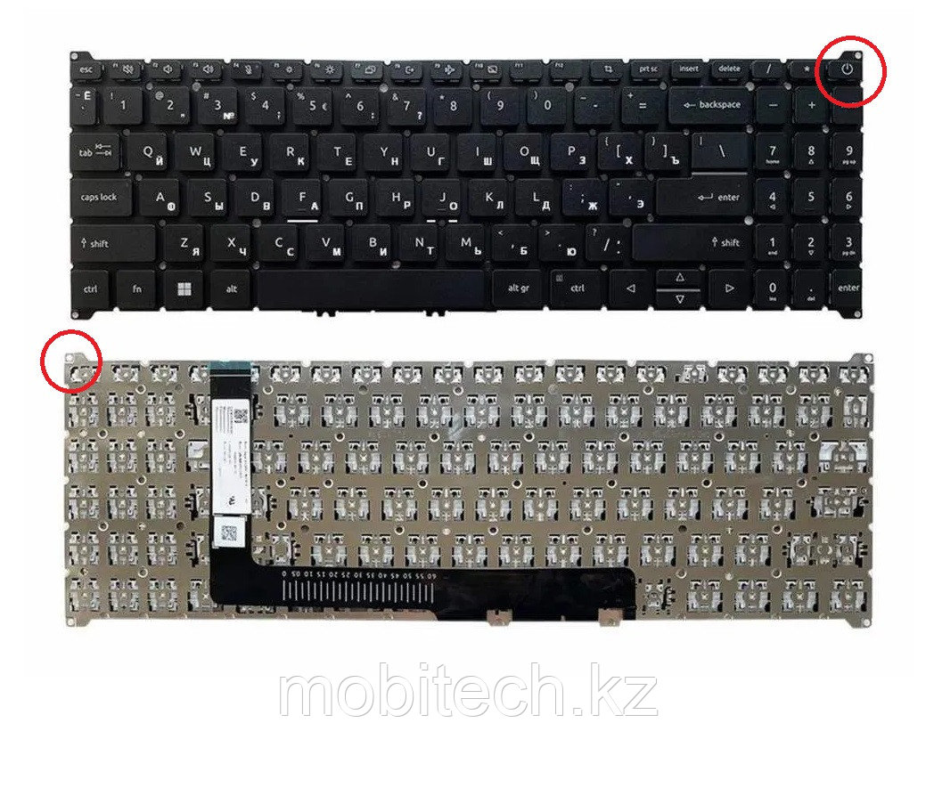 Клавиатуры Acer A515-57 A315-59 A715-51 A715-76 N22C6 N22Q3 SFX16-51G клавиатура c EN/RU раскладкой без