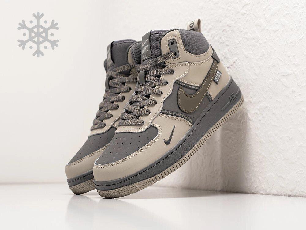 Зимние Кроссовки Nike Air Force 1 Mid 37/Серый - фото 1 - id-p115851561