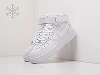 Зимние Кроссовки Nike Air Force 1 Mid 37/Белый