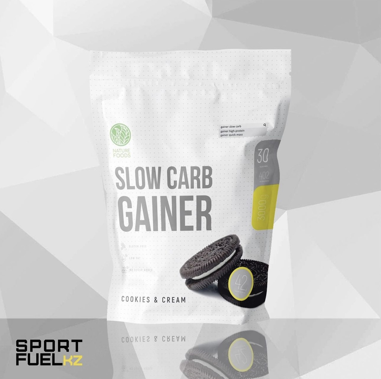 Nature Foods - Gainer Slow Carb 3000гр/30порц.