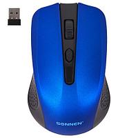 Мышь беспроводная SONNEN V99, USB, синяя