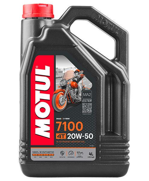 Моторное масло для мотоциклов MOTUL 7100 20W-50 4T 4л