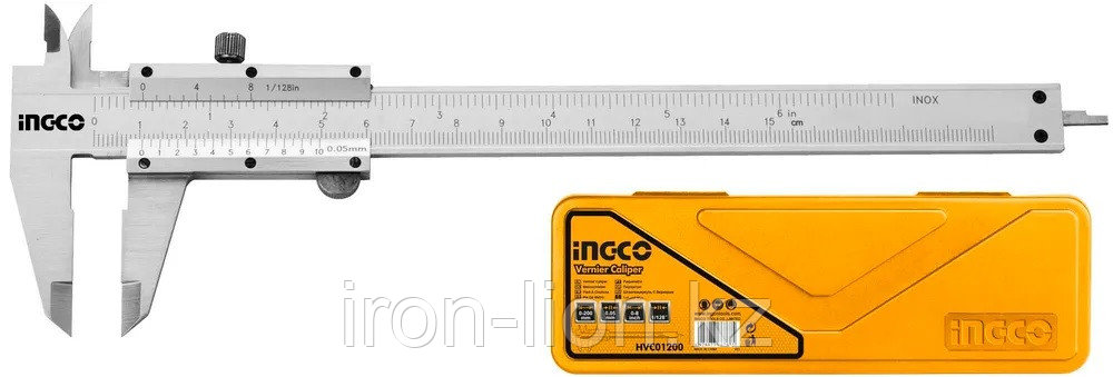INGCO Штангенциркуль 0-200 мм/ шаг 0.05 мм - фото 1 - id-p116253786