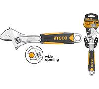 INGCO Ключ разводной INDUSTRIAL 250 мм CrV/ Регулируемый размер зева: 0-35 мм