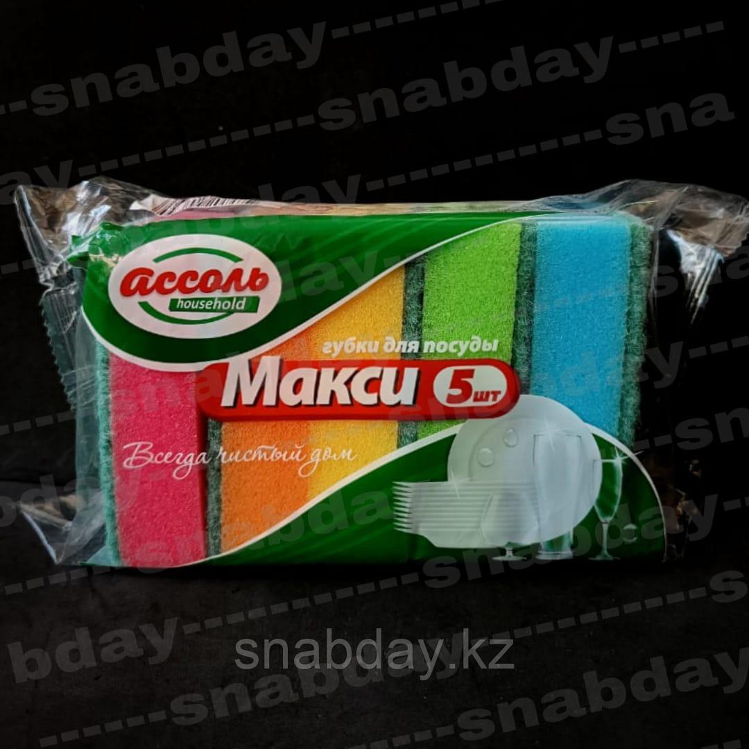 Универсальные губки МАКСИ 5 штук в упаковке - фото 1 - id-p116253843