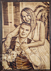 Ағаштағы суреттер, кенептегі портреттер. Дайындау 2-3 күн.