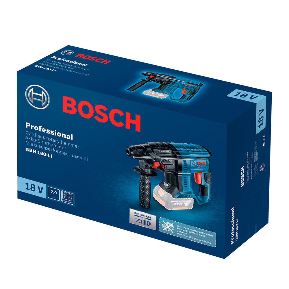 Перфоратор Bosch GBH 180-LI (тушка) - фото 3 - id-p116254764