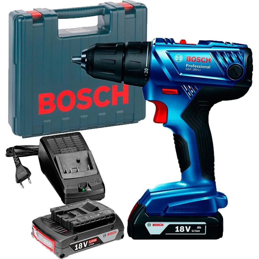 Дрель Bosch GSR 180-LI 2,0 А/ч - фото 1 - id-p116255190