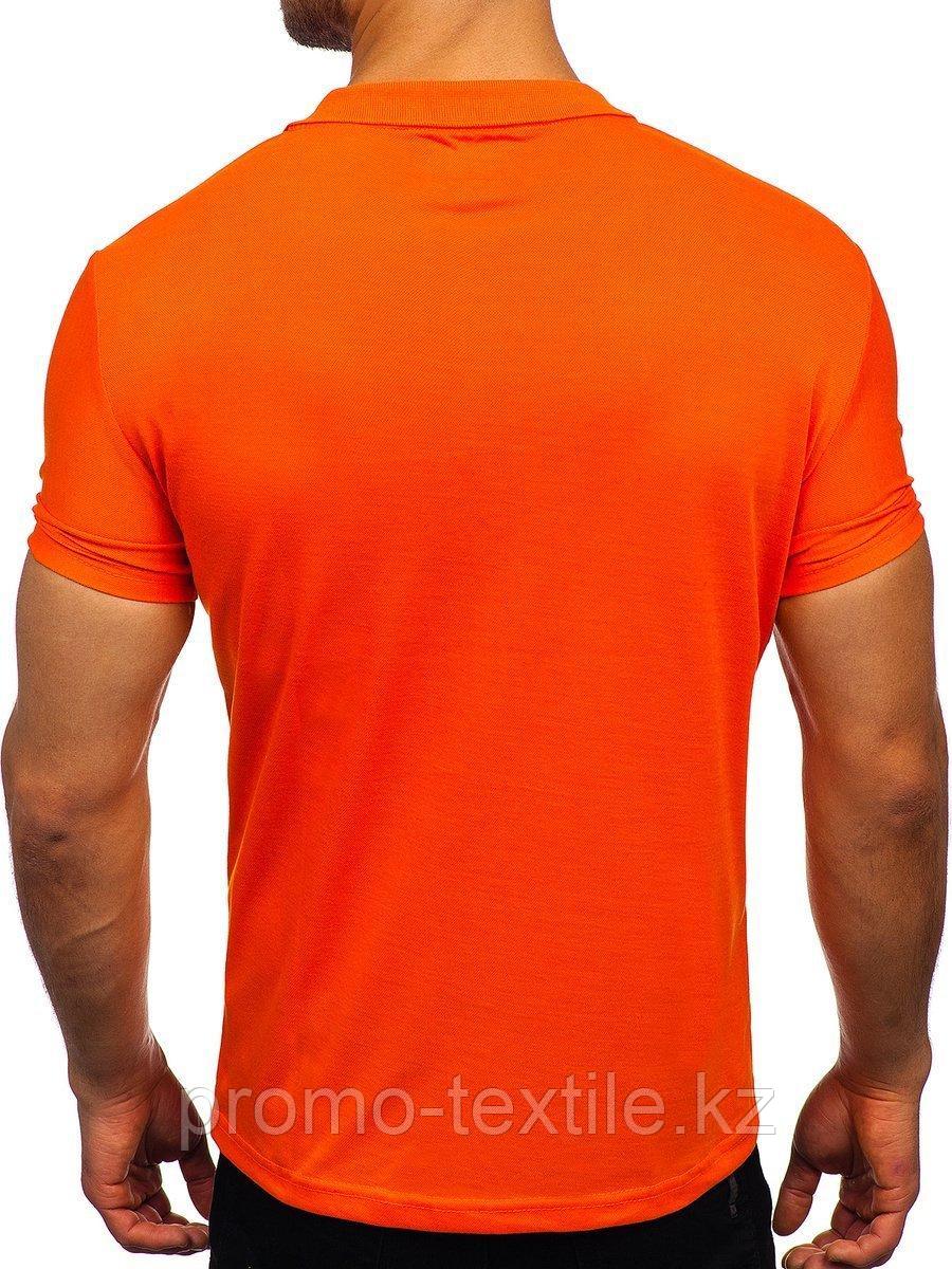 Футболка поло оранжевого цвета | Оранжевая поло рубашка S - фото 2 - id-p116255758