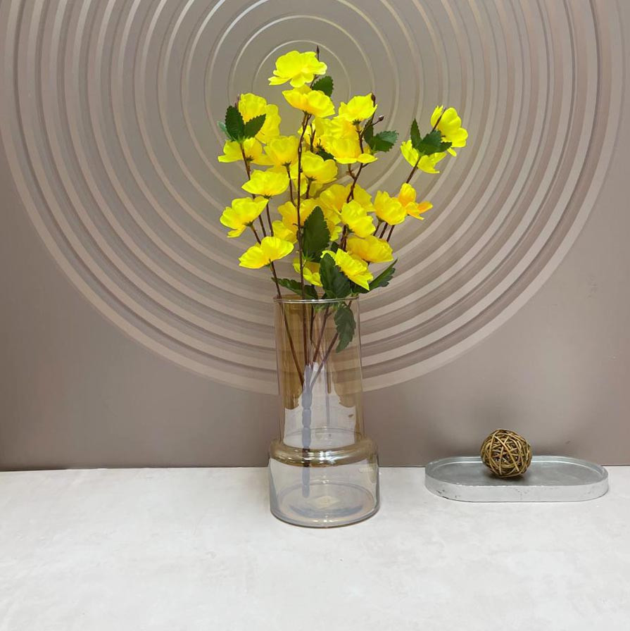 Искусственные цветы ветка сакуры 40 см желтые - фото 2 - id-p116231665
