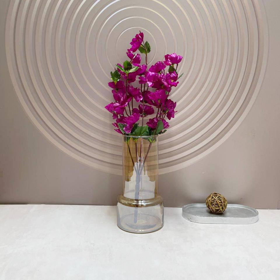Искусственные цветы ветка сакуры 40 см фиолетовые