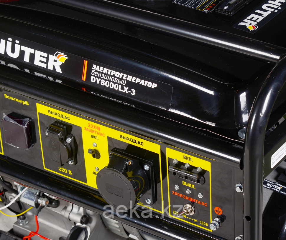 Бензиновый генератор Huter DY8000LX-3 380в - фото 3 - id-p101834777