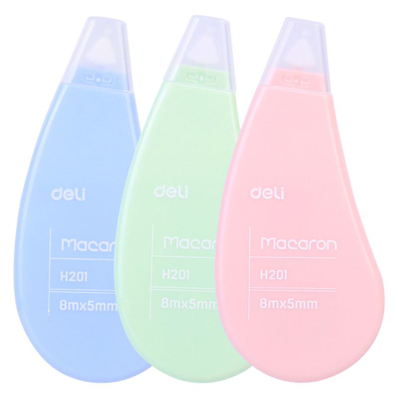 Корректирующий роллер, DELI "Macaron", 5 мм х 8 м, ассорти