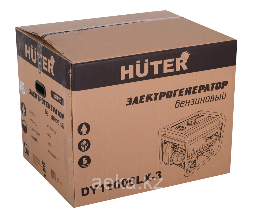 Электростанция бензиновая Huter DY11000LX-3 380В - фото 4 - id-p101834803