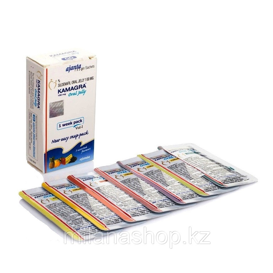 Камагра Гель ( Kamagra oral gelly ) 100 mg мужской возбудитель 7 шт, фото 1