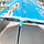 Детский зонт трость 82 см анна и эльза синий, фото 6