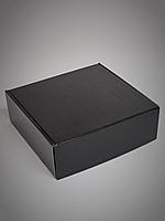 Коробка из микрогофры 28*28*10см черная матовая