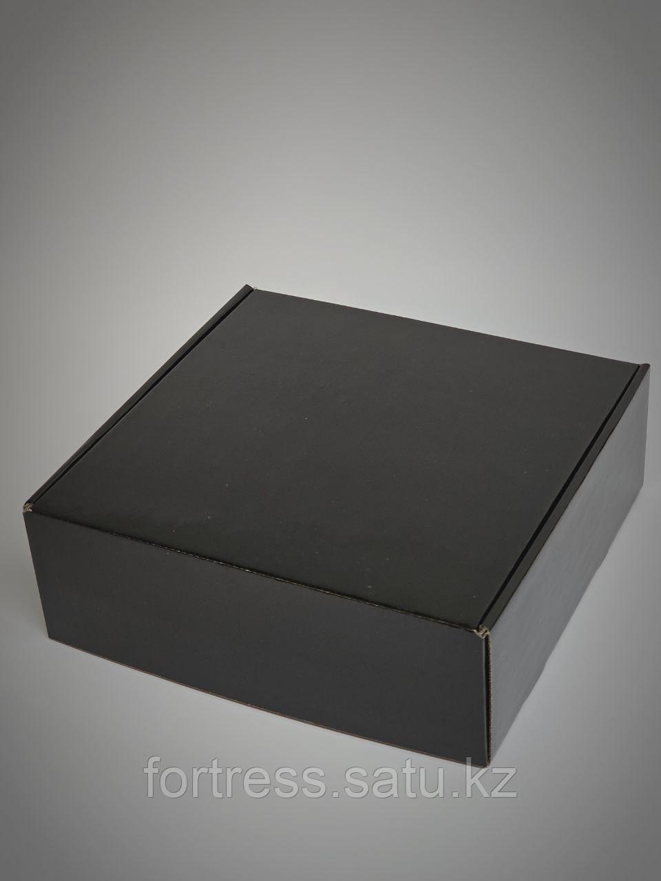 Коробка из микрогофры 28*28*10см черная матовая - фото 3 - id-p104870329