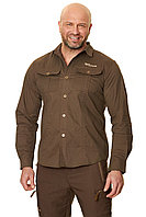 Рубашка с длин рукавом коричневая арт.PRDS-01BR Novatex (L)