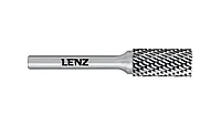 Твердосплавная борфреза Lenz, форма В (цилиндр с торцовыми зубьями) 12, 25, 70