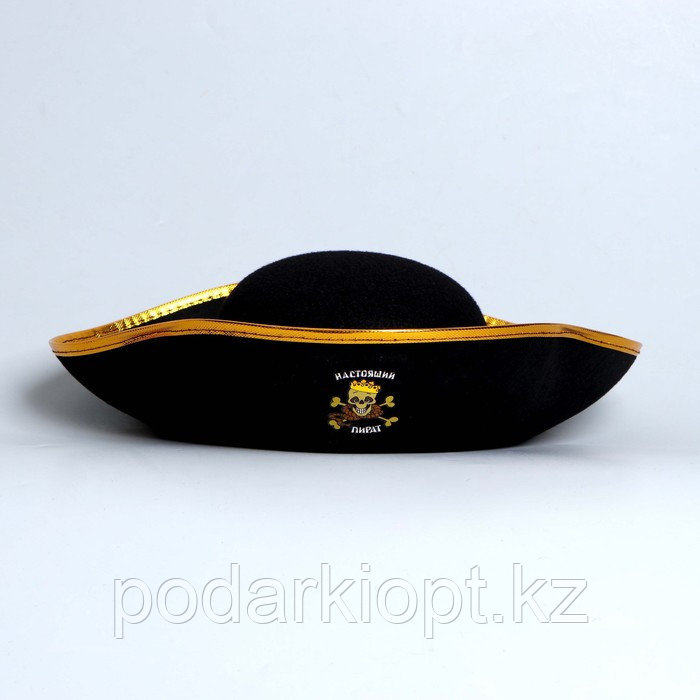 Шляпа пирата «Настоящий пират», р-р 55-57 см - фото 2 - id-p116257275