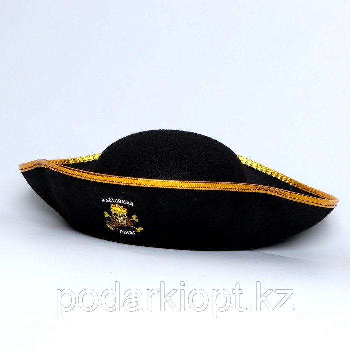 Шляпа пирата «Настоящий пират», р-р 55-57 см - фото 3 - id-p116257275