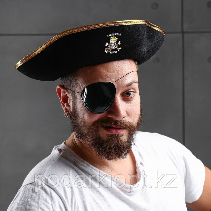 Шляпа пирата «Настоящий пират», р-р 55-57 см - фото 6 - id-p116257275