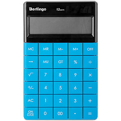 Калькулятор Berlingo Power TX, 12 разрядный, 165*105*13мм, синий