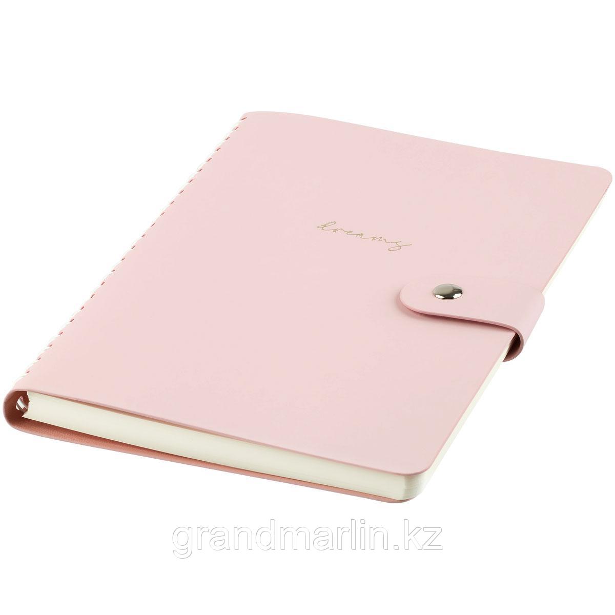 Записная книжка А5 96л. ЛАЙТ, кожзам, скрытый гребень, Greenwich Line "Pastel. Pink", блок в линию - фото 3 - id-p116183936