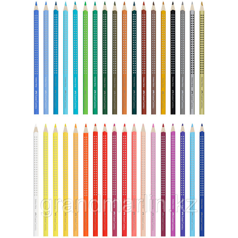 Карандаши цветные Faber-Castell "Grip", 36цв., трехгран., заточен., картон., европодвес - фото 2 - id-p116183951