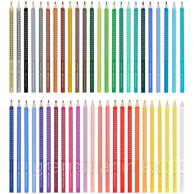 Карандаши цветные Faber-Castell "Grip", 48цв., трехгран., заточен., картон., европодвес - фото 2 - id-p116183952