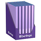 Папка с 30 вкладышами Berlingo "Haze", 17мм, 600мкм, с внутр. карманом, сиреневая, софт-тач, фото 4