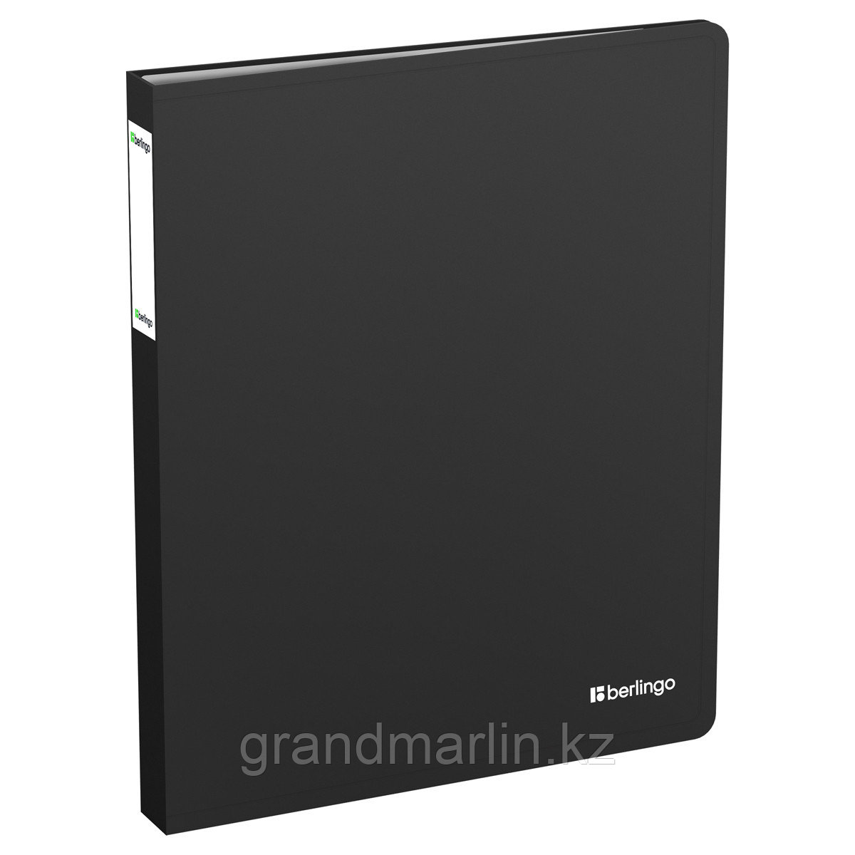 Папка с 60 вкладышами Berlingo "Soft Touch", 30мм, 700мкм, черная, с внутр. карманом - фото 1 - id-p116184083