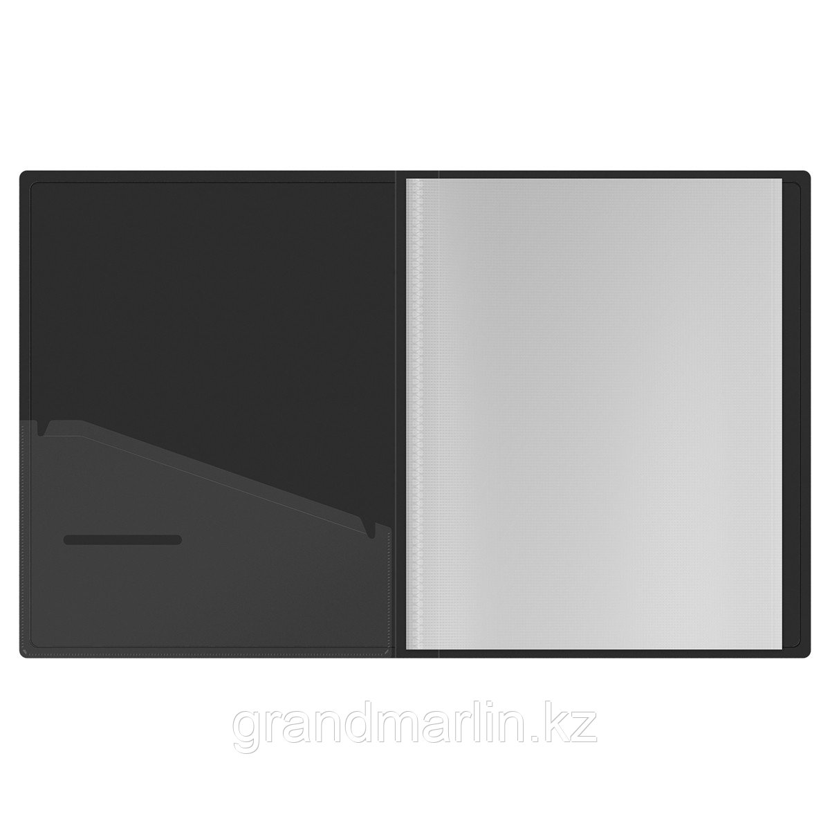 Папка с 60 вкладышами Berlingo "Soft Touch", 30мм, 700мкм, черная, с внутр. карманом - фото 3 - id-p116184083