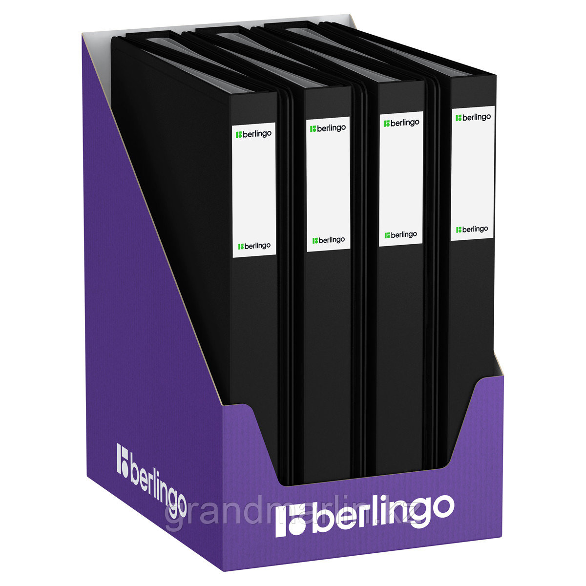 Папка с 60 вкладышами Berlingo "Soft Touch", 30мм, 700мкм, черная, с внутр. карманом - фото 4 - id-p116184083
