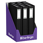 Папка с 80 вкладышами Berlingo "Soft Touch", 35мм, 800мкм, черная, с внутр. карманом, фото 4