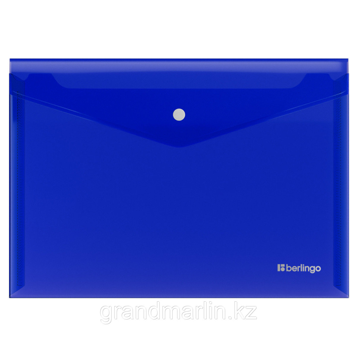 Папка-конверт на кнопке Berlingo "No Secret", А3, 200мкм, синяя - фото 1 - id-p116184094