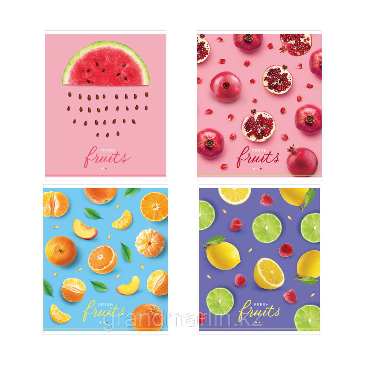 Тетрадь 48л., А5, клетка ArtSpace "Фрукты. Juicy fruits", эконом, фото 1