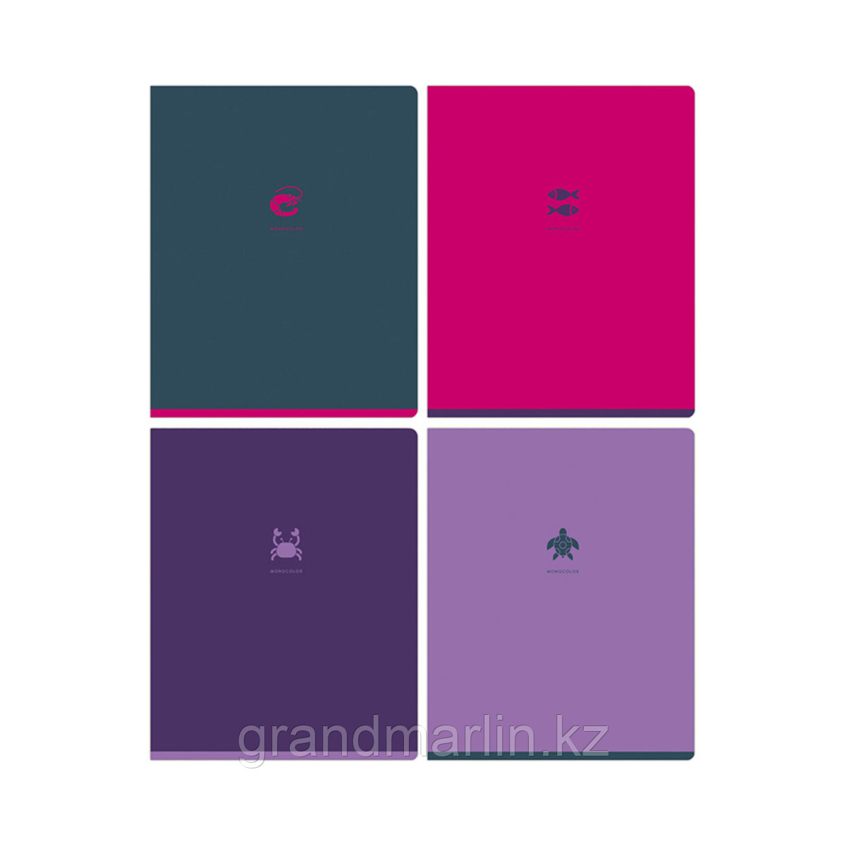 Тетрадь 48л., А5, клетка BG "Monocolor. Element", soft-touch ламинация, с форзацем, 70г/м3