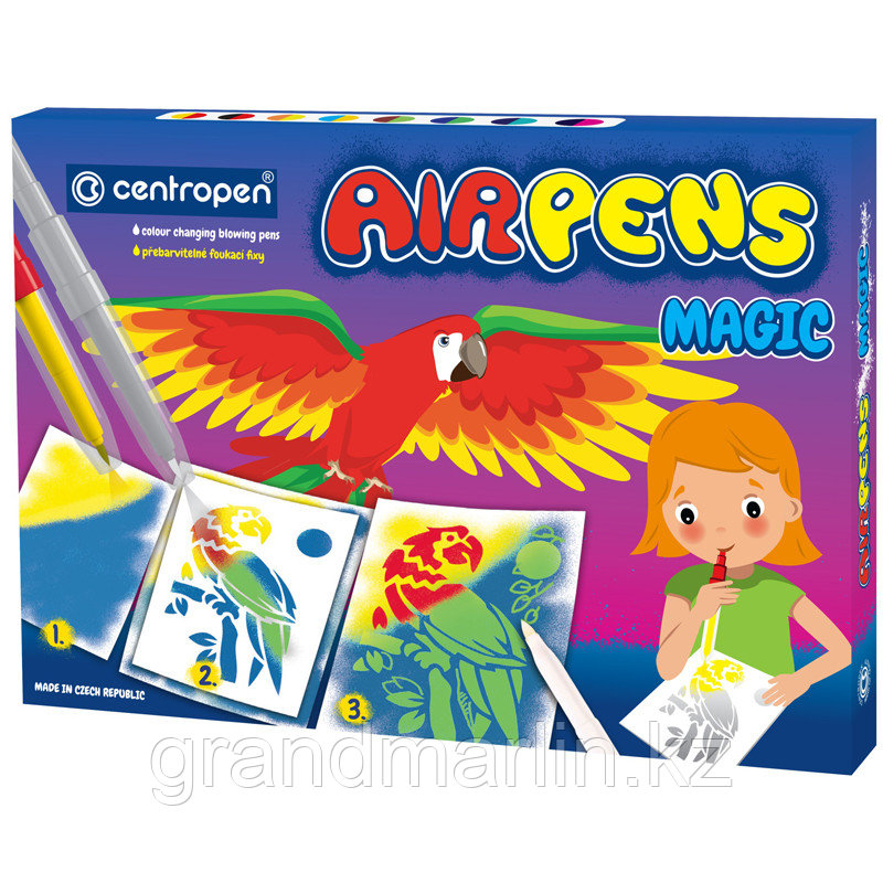 Фломастеры воздушные Centropen "AirPens Magic", 08цв.+3, картон. упаковка - фото 1 - id-p116184277