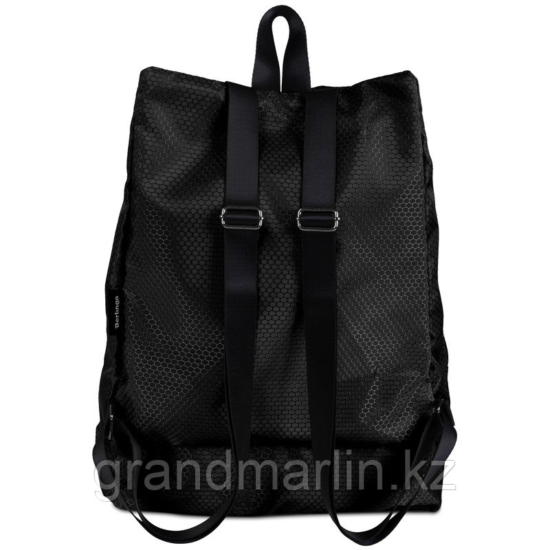 Мешок-сумка 1 отделение Berlingo "Classic black", 39*28*19см, 1 карман, отделение для обуви - фото 3 - id-p116183987