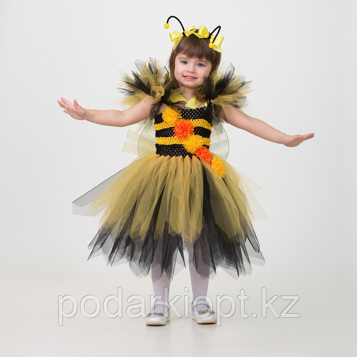 Карнавальный костюм «Пчёлка», сделай сам, корсет, ленты, брошки, аксессуары - фото 2 - id-p116260220