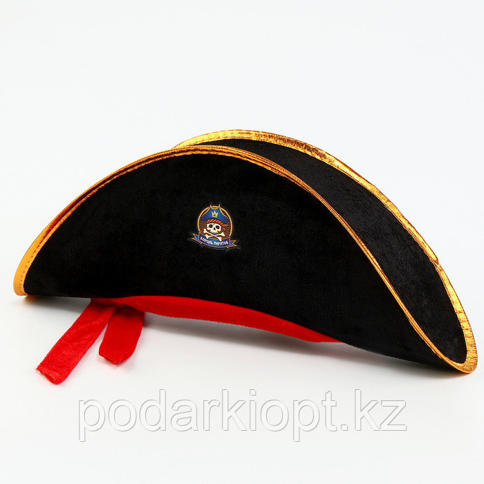 Шляпа пиратская «Король пиратов», детская, р-р. 52-54 - фото 4 - id-p116258803