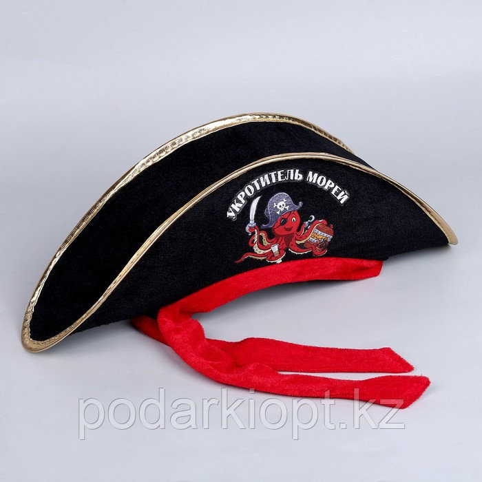Шляпа пиратская «Укротитель морей», детская, р-р. 50-54 - фото 2 - id-p116258888