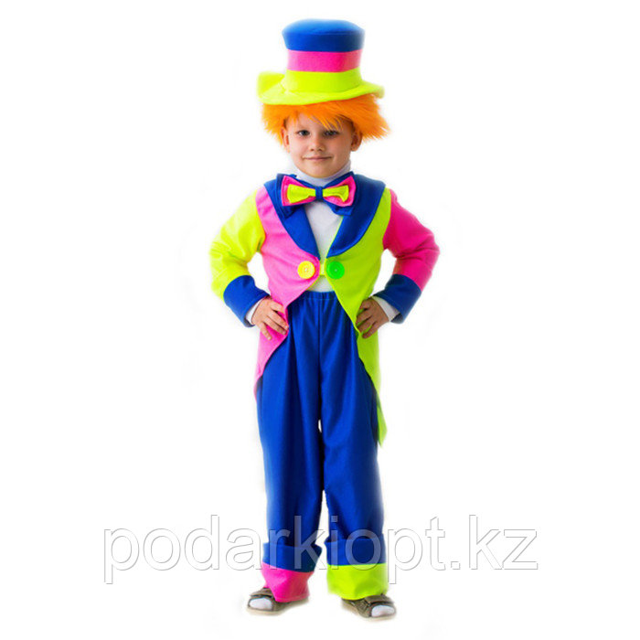 Карнавальный костюм "Клоун в шляпе", 3-5 лет, рост 104-116 см - фото 1 - id-p116258965
