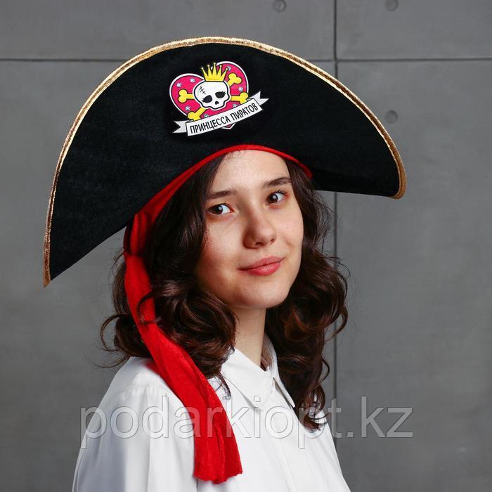 Шляпа пиратская «Принцесса пиратов», детская, фетр, р-р. 52-54 - фото 2 - id-p116259021