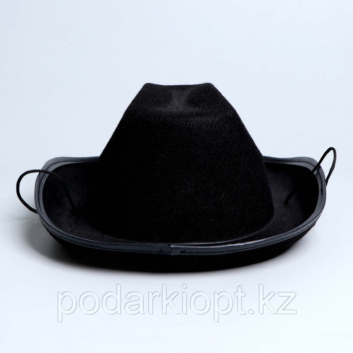 Ковбойская детская шляпа «Главный шериф», р-р. 52-54, цвет чёрный - фото 4 - id-p116259109